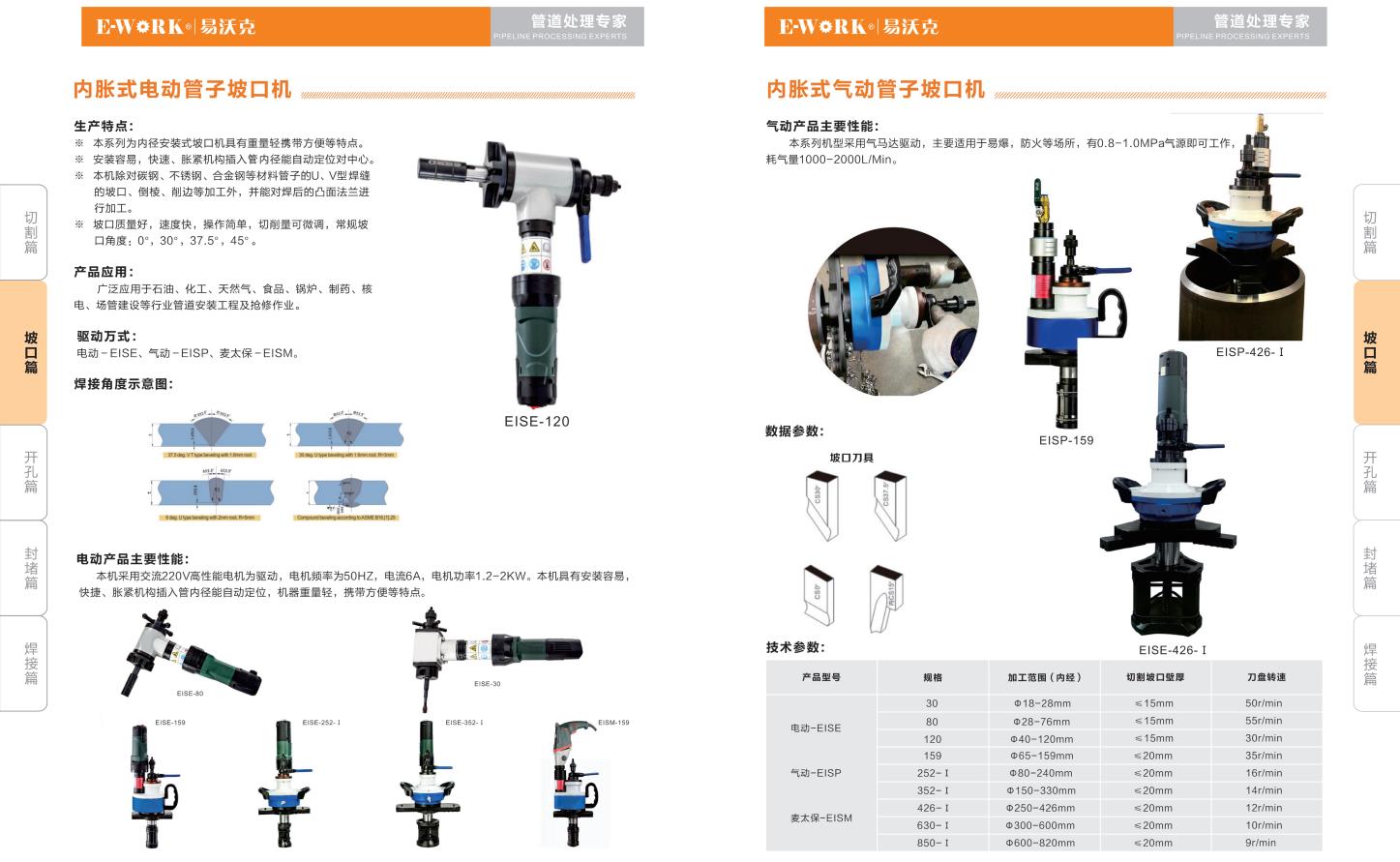 內脹式管子坡口機